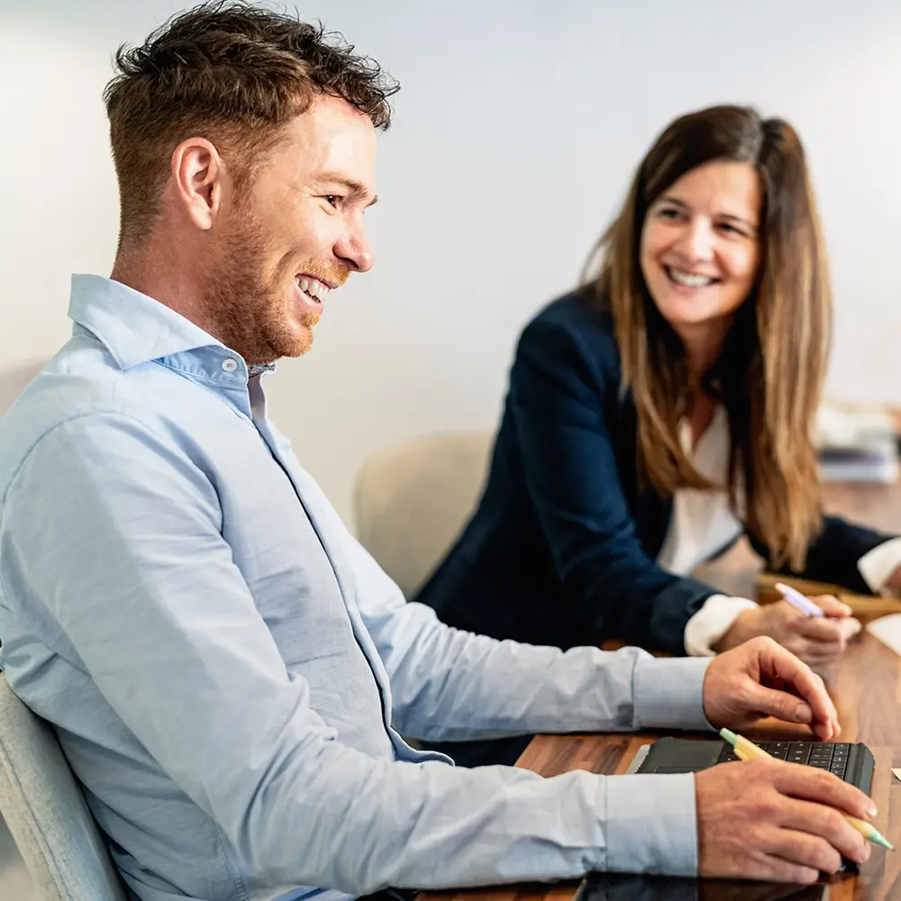Colleagues at an office